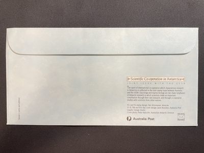 【第15期】莲池国际邮品拍卖 【澳洲-苏联联发】1990 南极考察 贴两国套票首日封 稀少