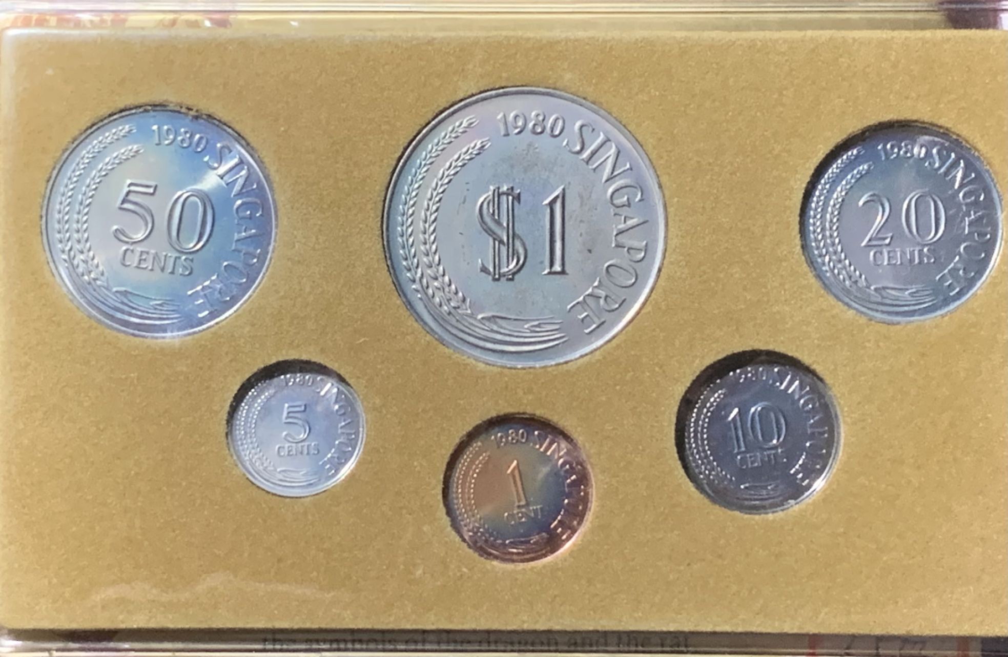 紫瑗钱币——第324期拍卖 新加坡 1980年 流通硬币 动物版 6枚套 带包装