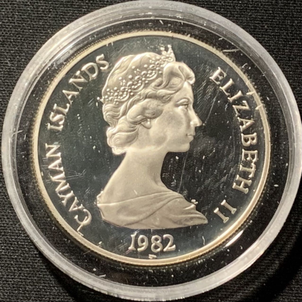 紫瑗钱币——第190期拍卖 开曼群岛 1982年 国际儿童年 10元 28.25克 0.925银 精制