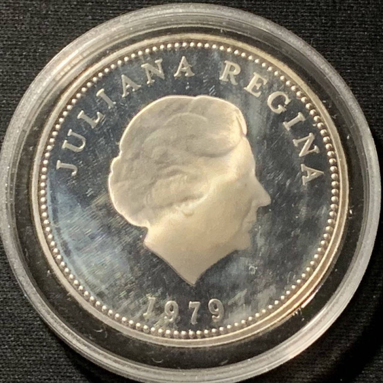 紫瑗钱币——第190期拍卖 荷属安的列斯 1979年 国际儿童年 25盾 27.21克 0.925银 精制