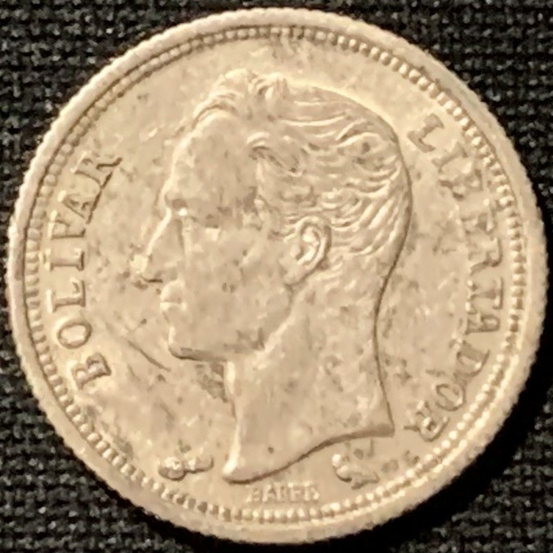 紫瑗钱币——第190期拍卖 委内瑞拉 1960年 玻利瓦尔 25分 1.25克 0.835银