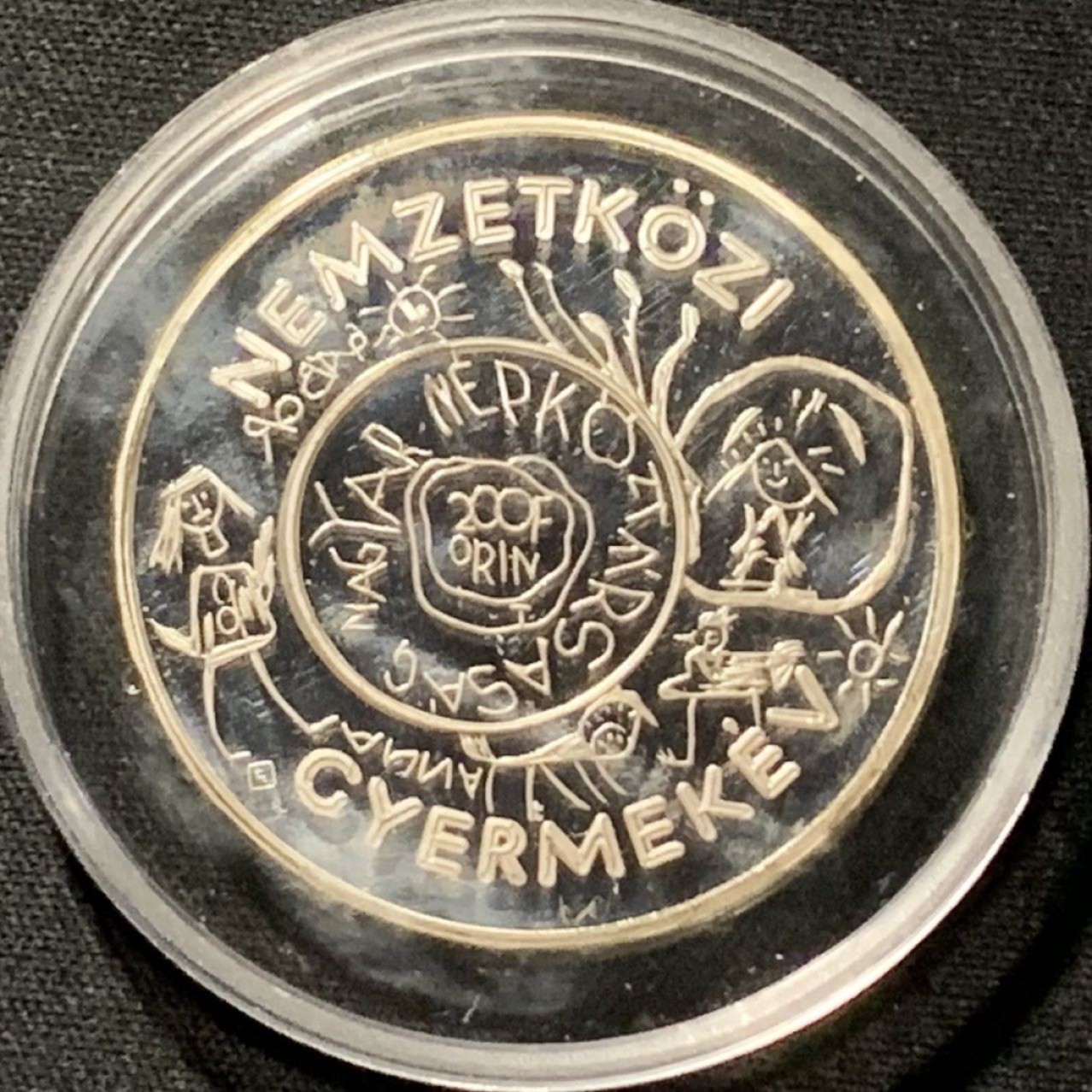 紫瑗钱币——第190期拍卖 匈牙利 1979年 国际儿童年 200福林 28克 0.64银 精制