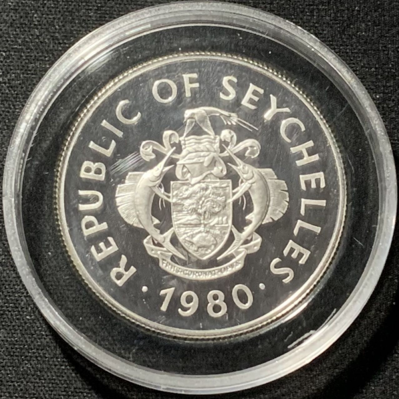 紫瑗钱币——第190期拍卖 塞舌尔 1980年 国际儿童年 50卢比 19.44克 0.925银 精制