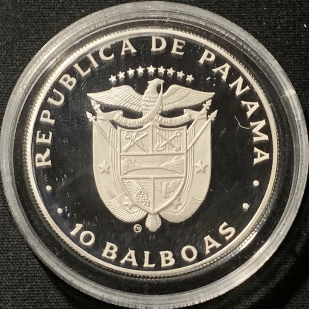 紫瑗钱币——第190期拍卖 巴拿马 1982年 国际儿童年 10波拿巴 26.5克 0.5银 精制
