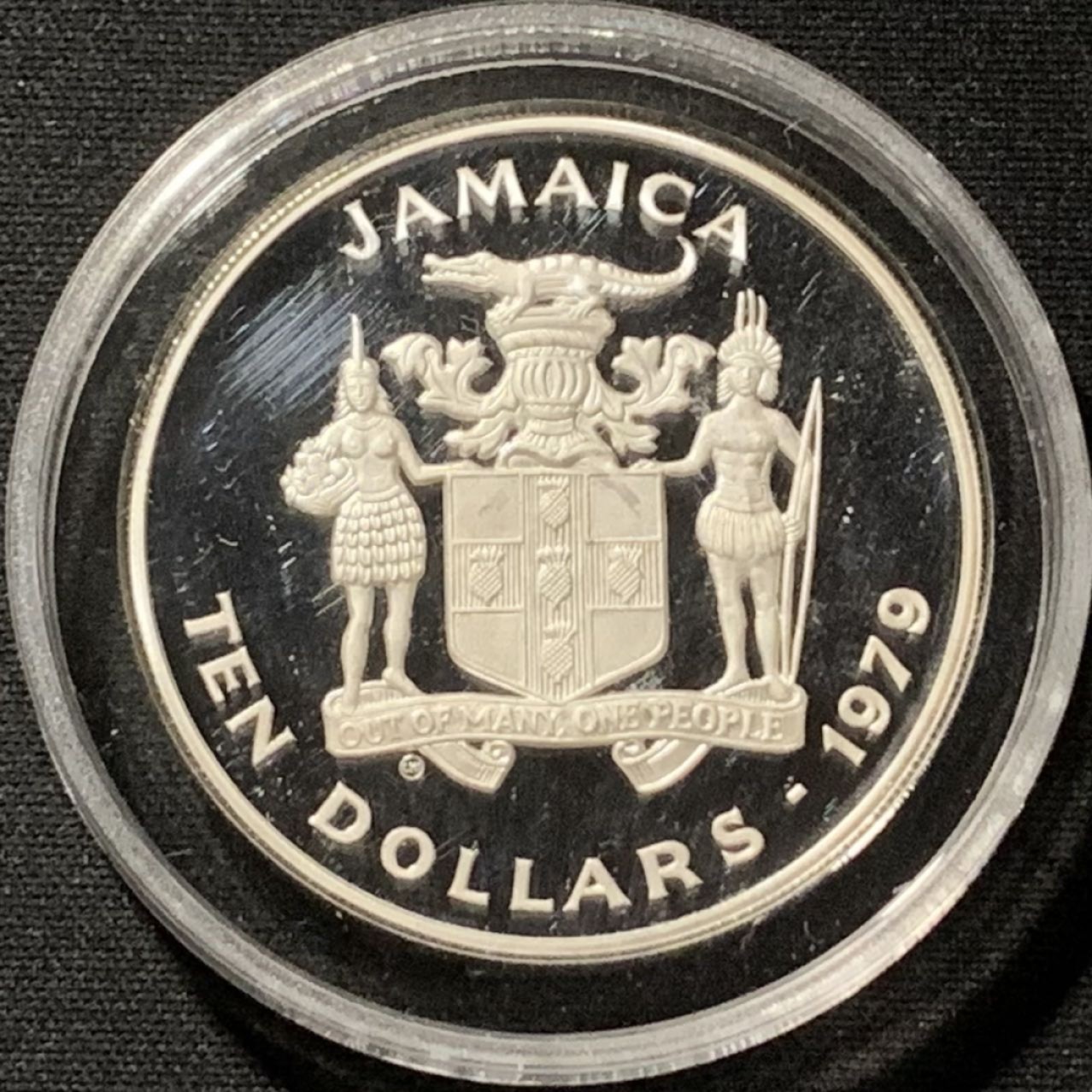 紫瑗钱币——第190期拍卖 牙买加 1979年 国际儿童年 10元 23.32克 0.925银 精制