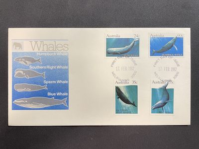 【第15期】莲池国际邮品拍卖 【澳大利亚】1982 鲸鱼 套票官封