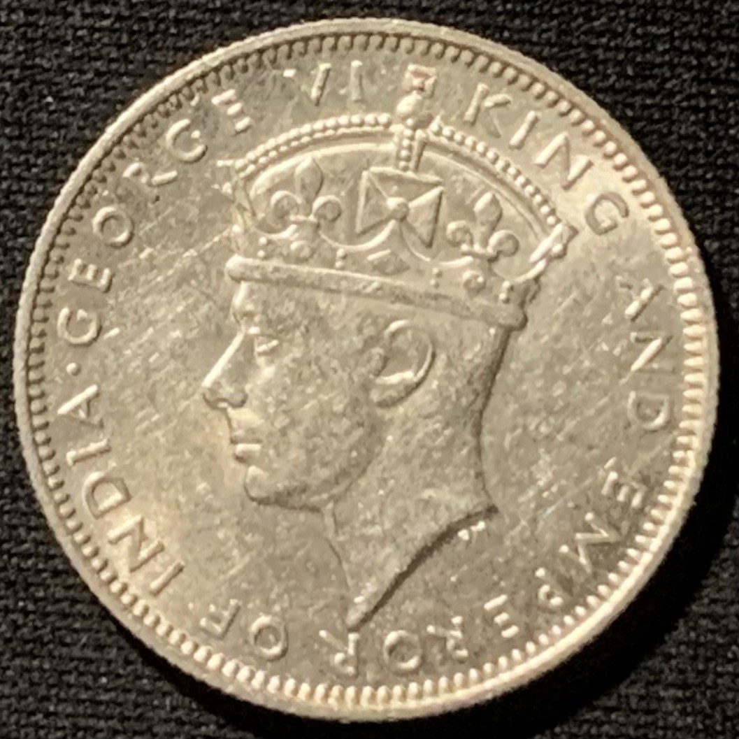 紫瑗钱币——第190期拍卖 马来亚 1939年 乔治六世 20分 5.43克 0.5银 UNC