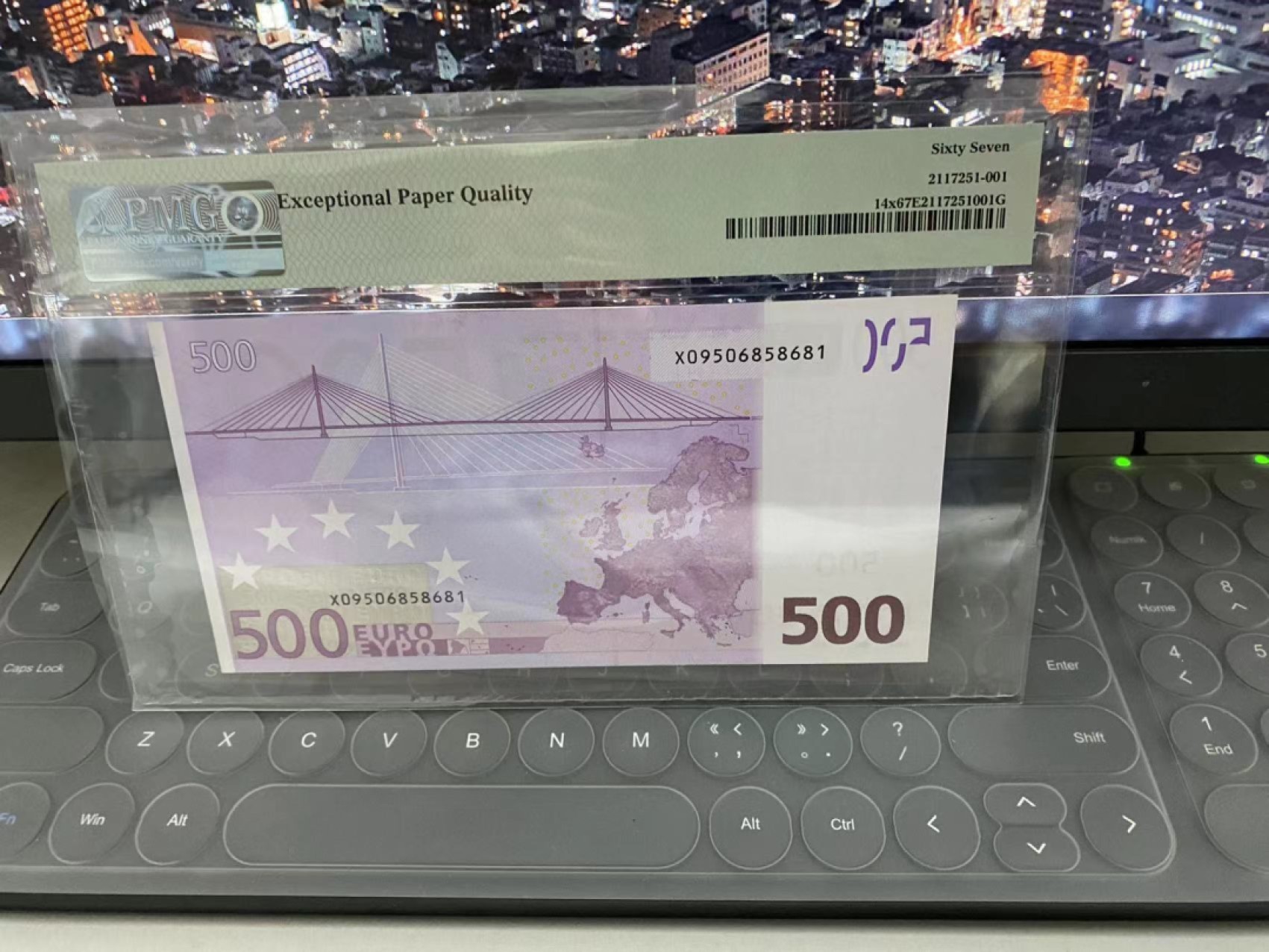 《张总收藏》59期——外币高分精品小场 欧元500欧 PMG67E 二签德国版