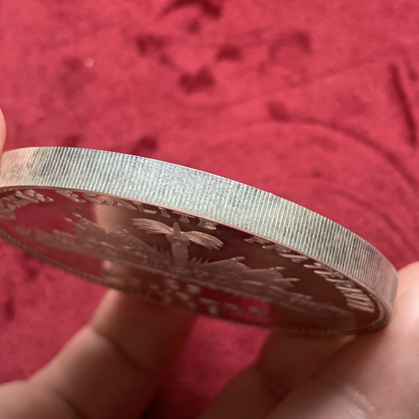 《竞宝斋》第59场-本周日，周一2场连拍（全场不限金额包邮） PROOF海地1969年25盾纪念银币 117g 发行量1115枚 有轻微丝状痕迹