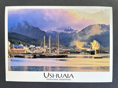 【第15期】莲池国际邮品拍卖 【阿根廷】世界的尽头:乌斯怀亚 2019实寄明信片一枚 有澳洲小车机戳落地