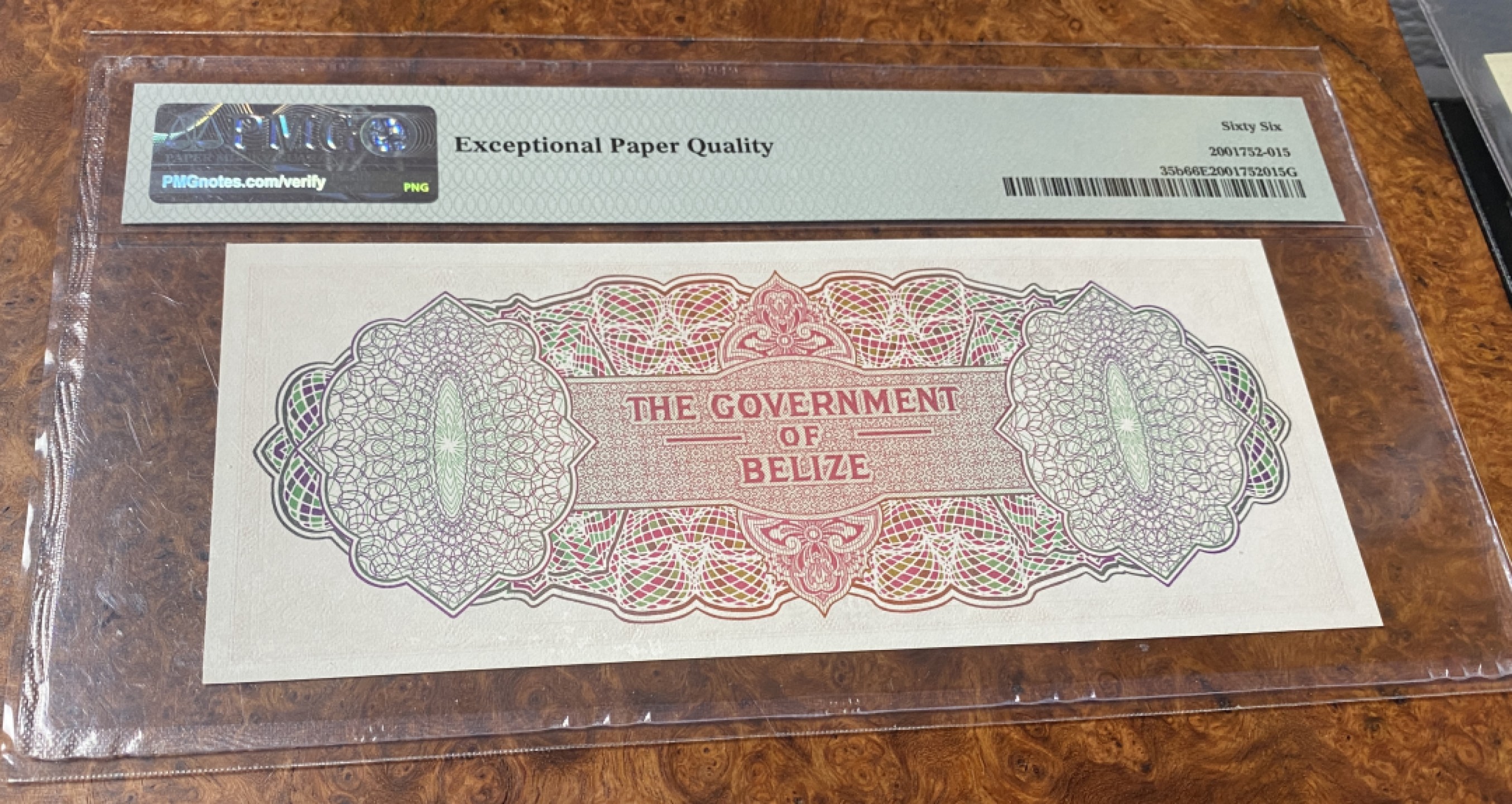 Chase Auction 第11期- - 中外纸币、民国钞联拍！ 1976年伯利兹5元，PMG66分，大冠女王！