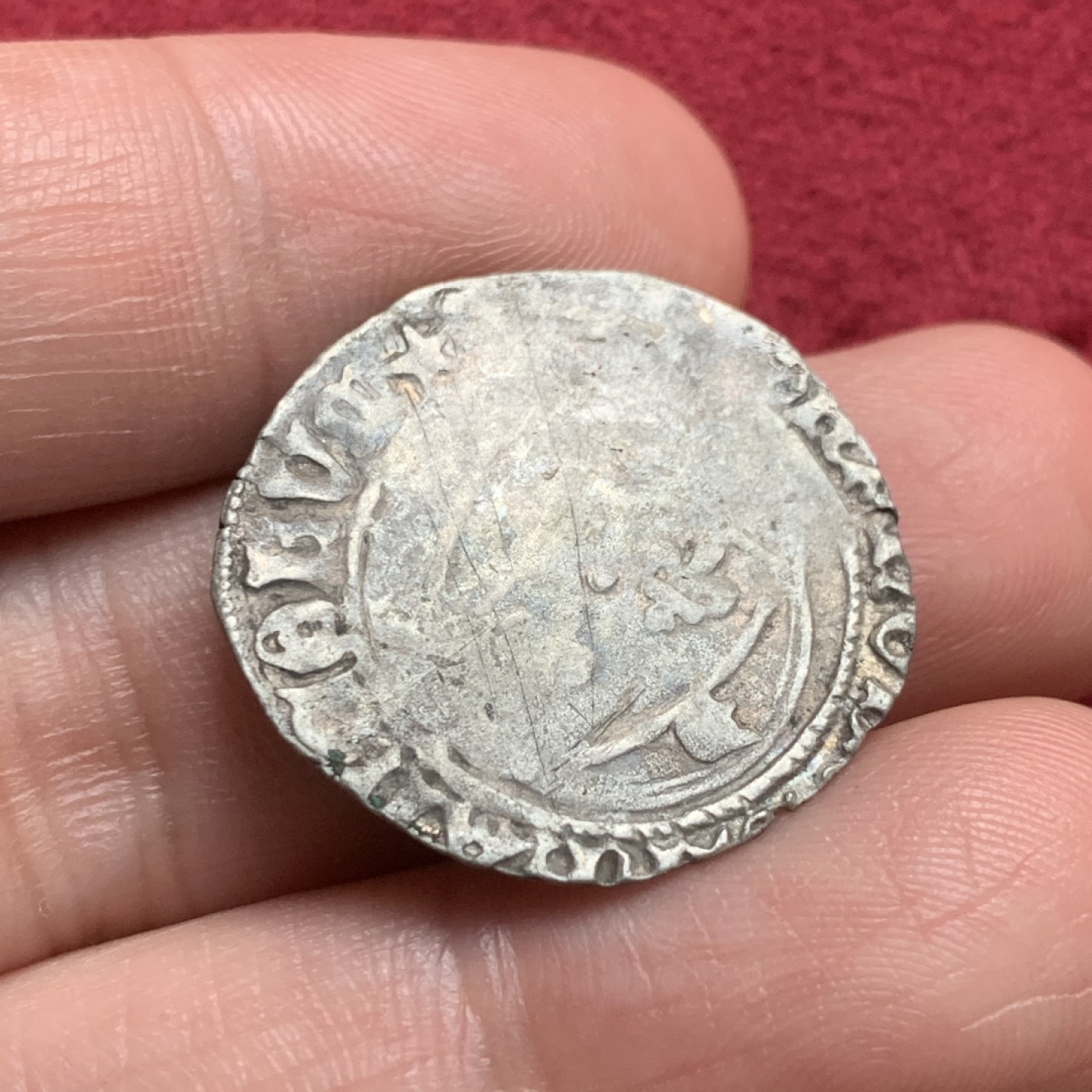 《竞宝斋》第59场-本周日，周一2场连拍（全场不限金额包邮） 法国15世纪布朗克打制银币 中世纪的工艺 历经500年