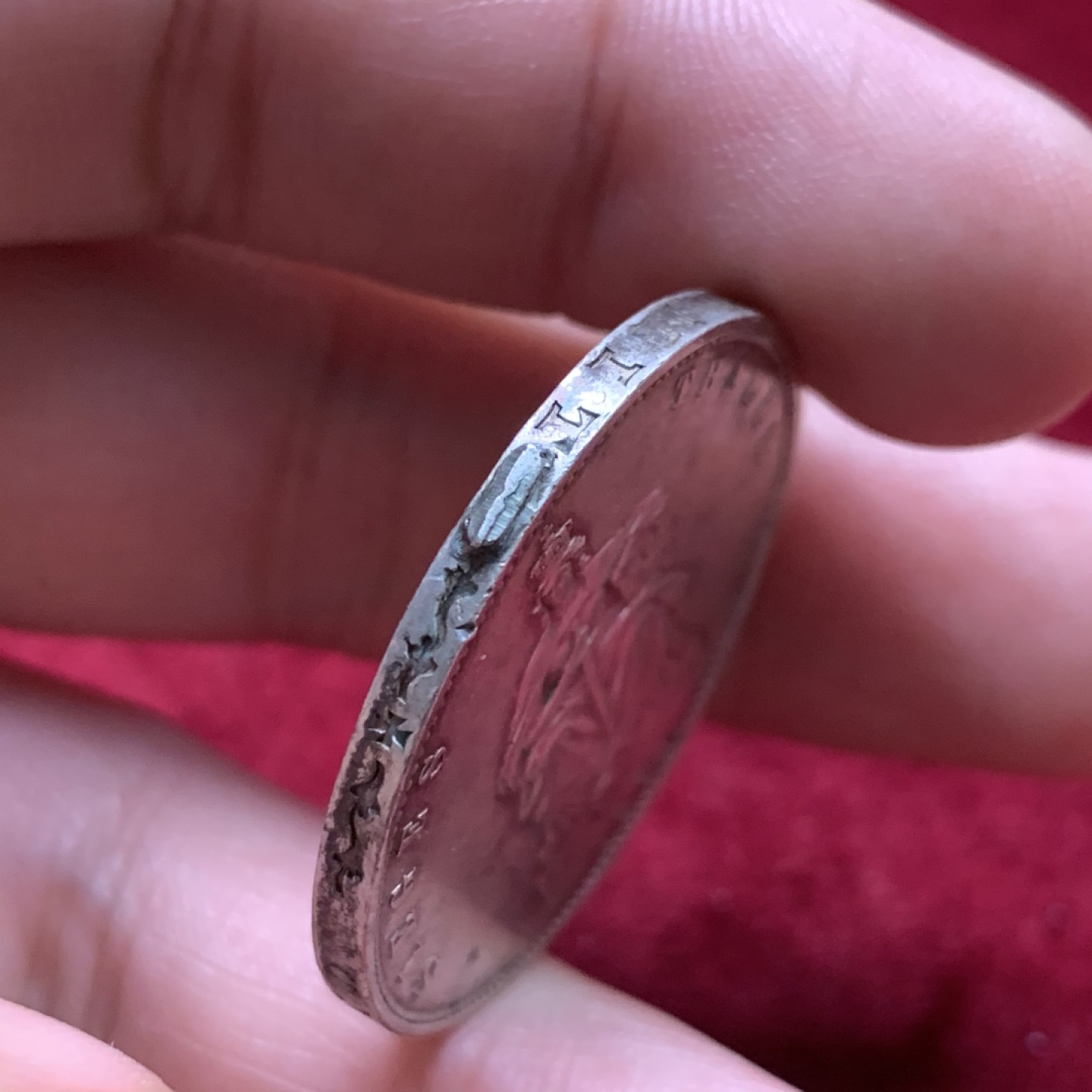 《竞宝斋》第59场-本周日，周一2场连拍（全场不限金额包邮） 德国普鲁士 1871年 纪念普法战争胜利 1泰勒 银币 12点方向有焊点