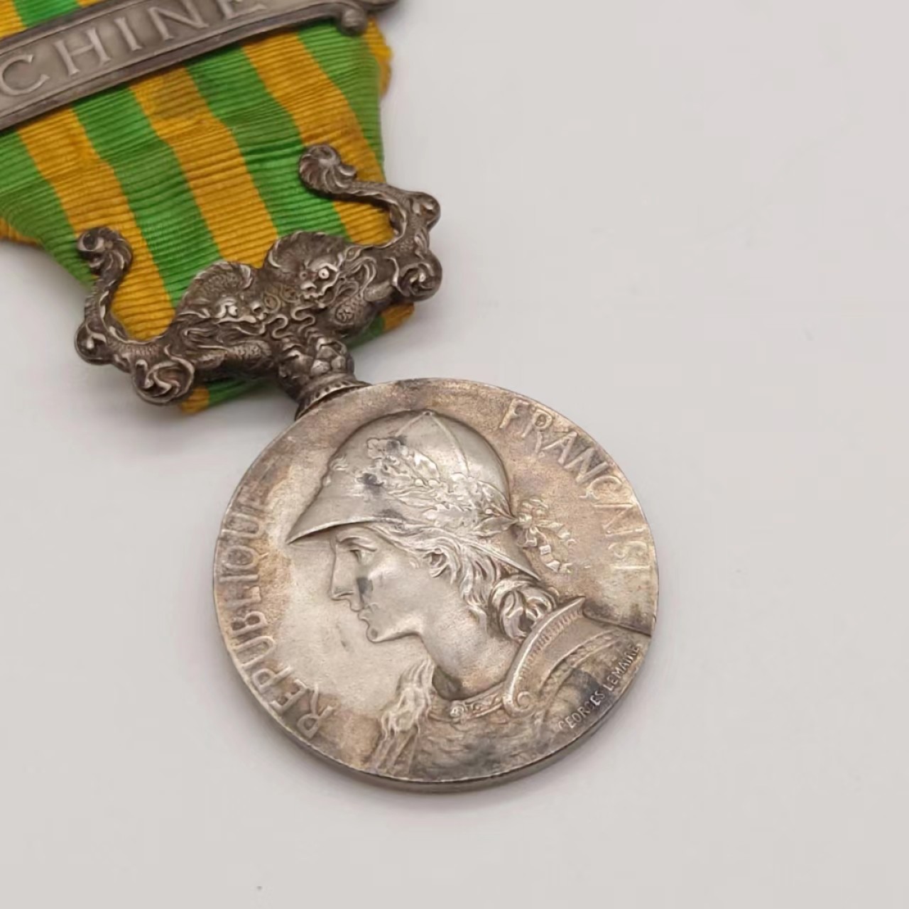 勋章奖章交易所5月28日拍卖 法国1900庚子侵华奖章（银质）