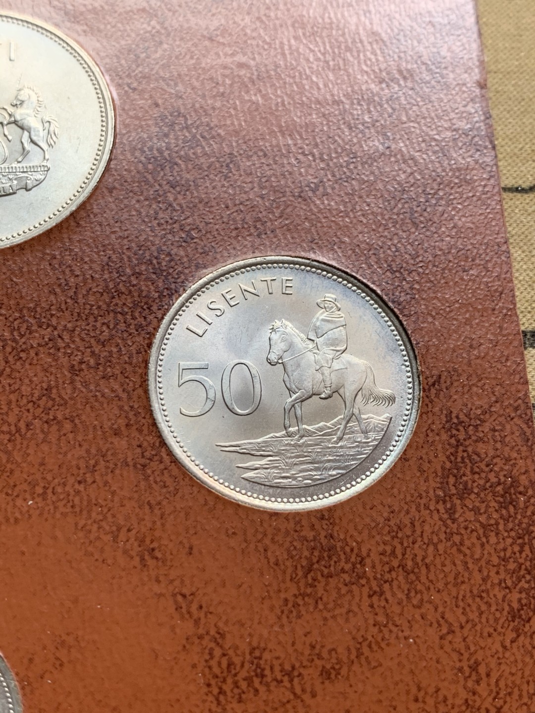 《竞宝斋》第59场-本周日，周一2场连拍（全场不限金额包邮） 莱索托1979年清年份套币全套UNC 1分-1洛蒂共7枚