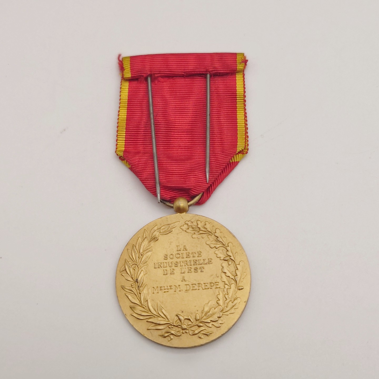 勋章奖章交易所5月28日拍卖 法国工业协会荣誉奖章（银质镀金）