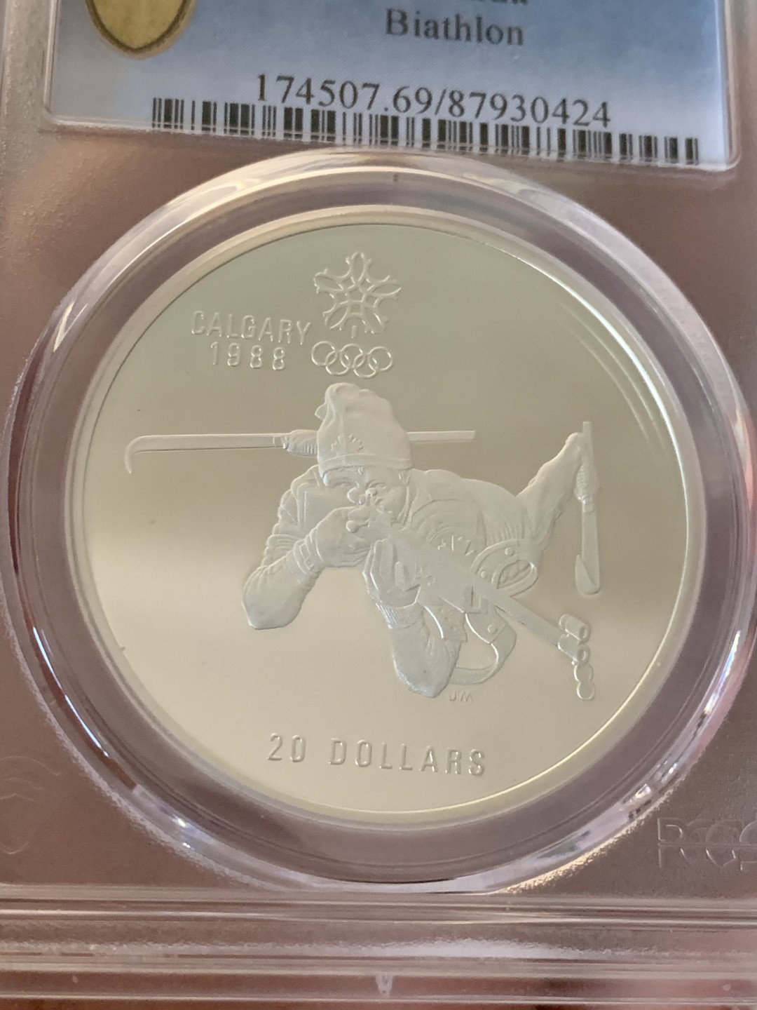 《竞宝斋》第59场-本周日，周一2场连拍（全场不限金额包邮） PCGS PR69DCAM 加拿大1986年大银币 伊丽莎白最美一版头像