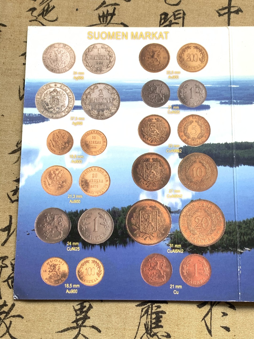 《竞宝斋》第59场-本周日，周一2场连拍（全场不限金额包邮） 卡装芬兰 2001年 6枚装 套币