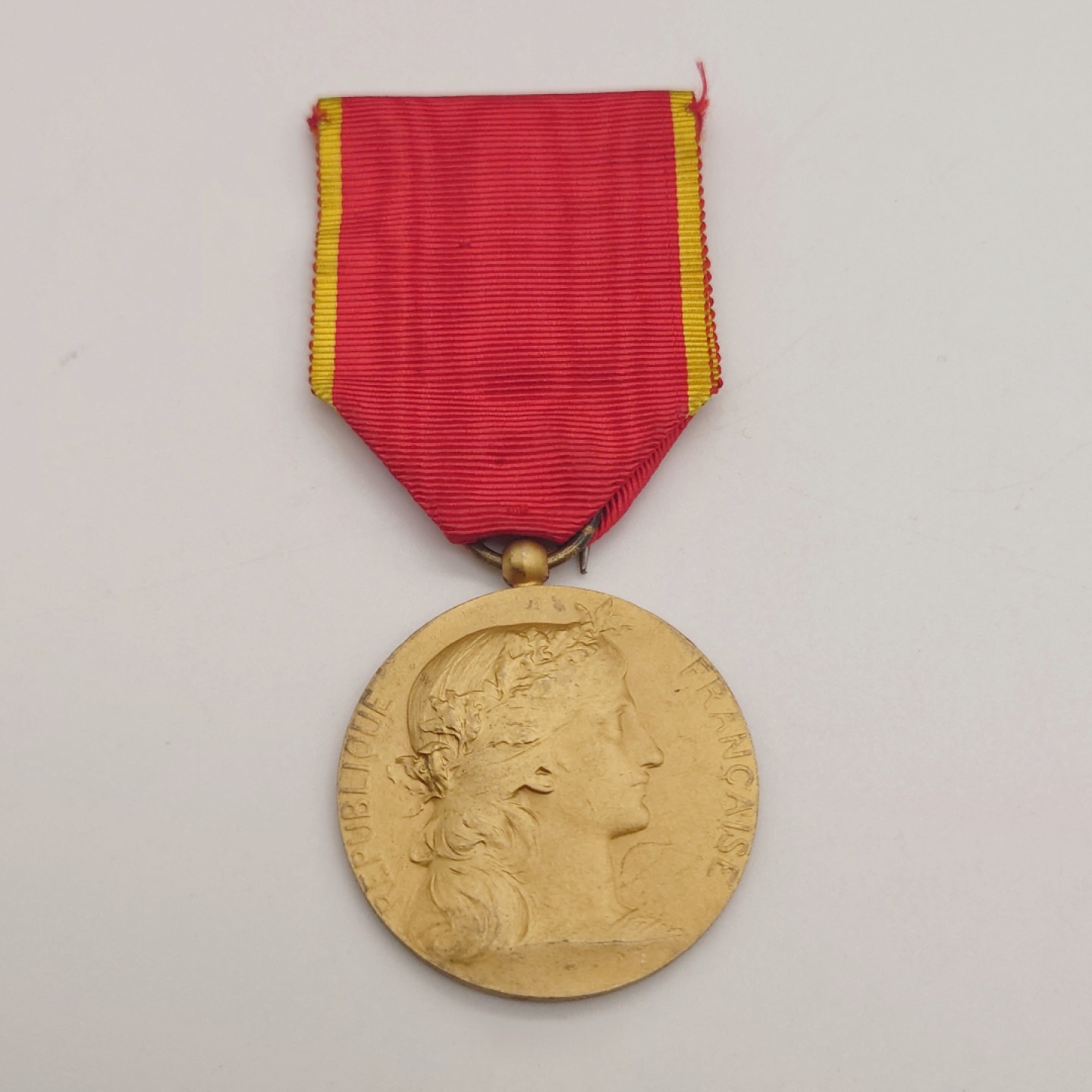 勋章奖章交易所5月28日拍卖 法国工业协会荣誉奖章（银质镀金）