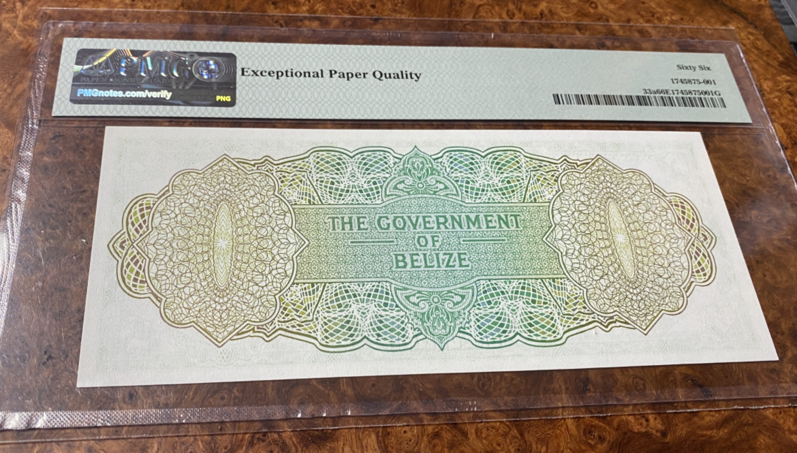 Chase Auction 第11期- - 中外纸币、民国钞联拍！ 1974年伯里兹1元，PMG66，大冠女王！