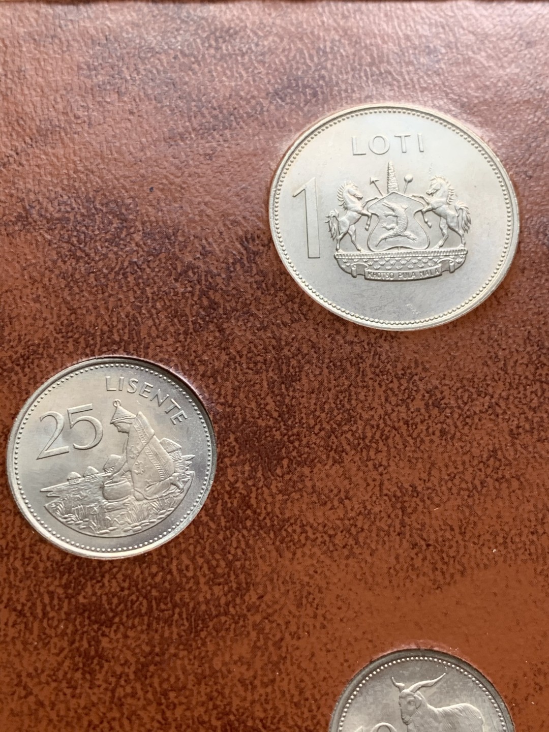 《竞宝斋》第59场-本周日，周一2场连拍（全场不限金额包邮） 莱索托1979年清年份套币全套UNC 1分-1洛蒂共7枚