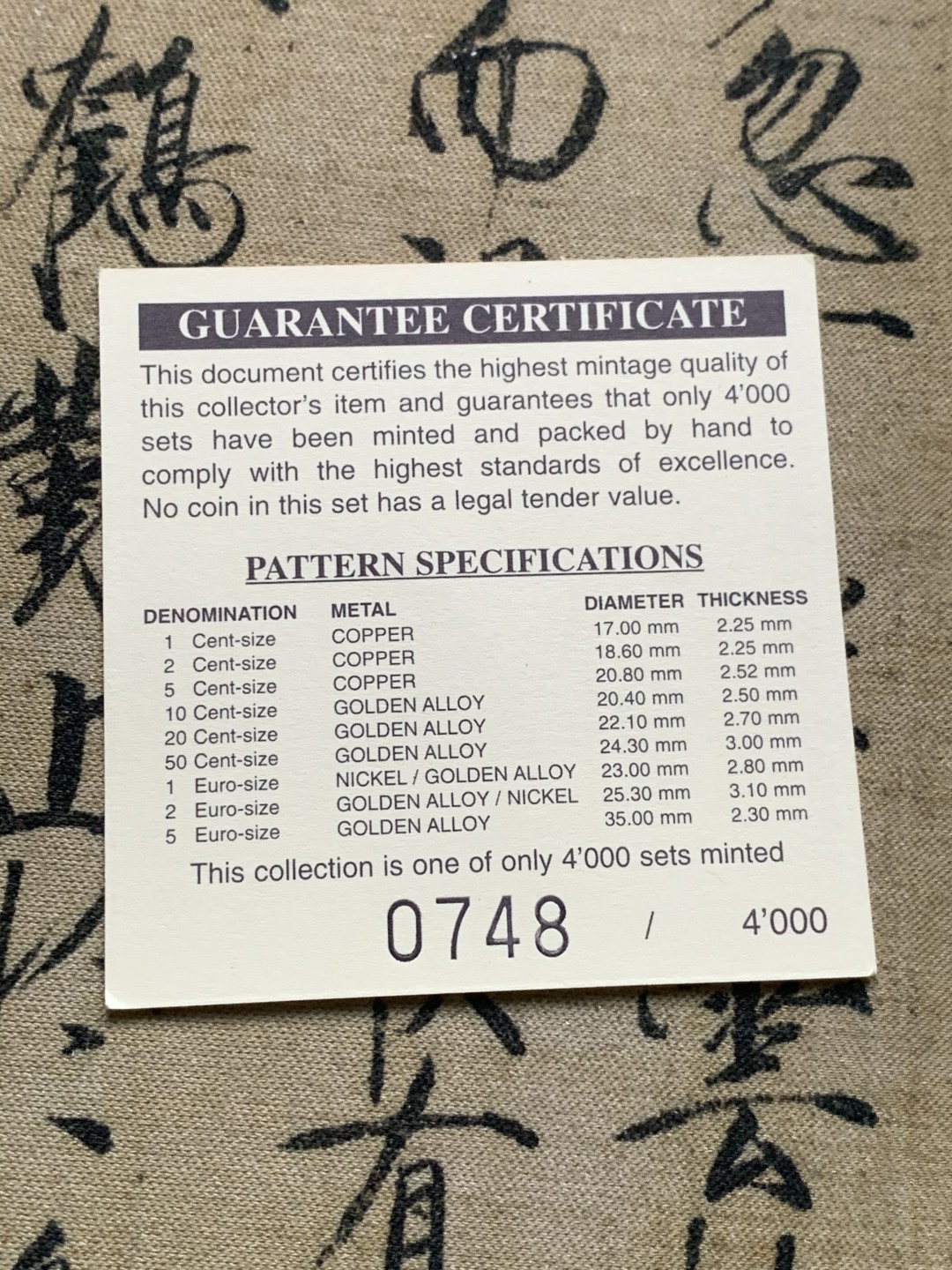 《竞宝斋》第59场-本周日，周一2场连拍（全场不限金额包邮） 奥尔德尼岛2004年欧元试铸样币