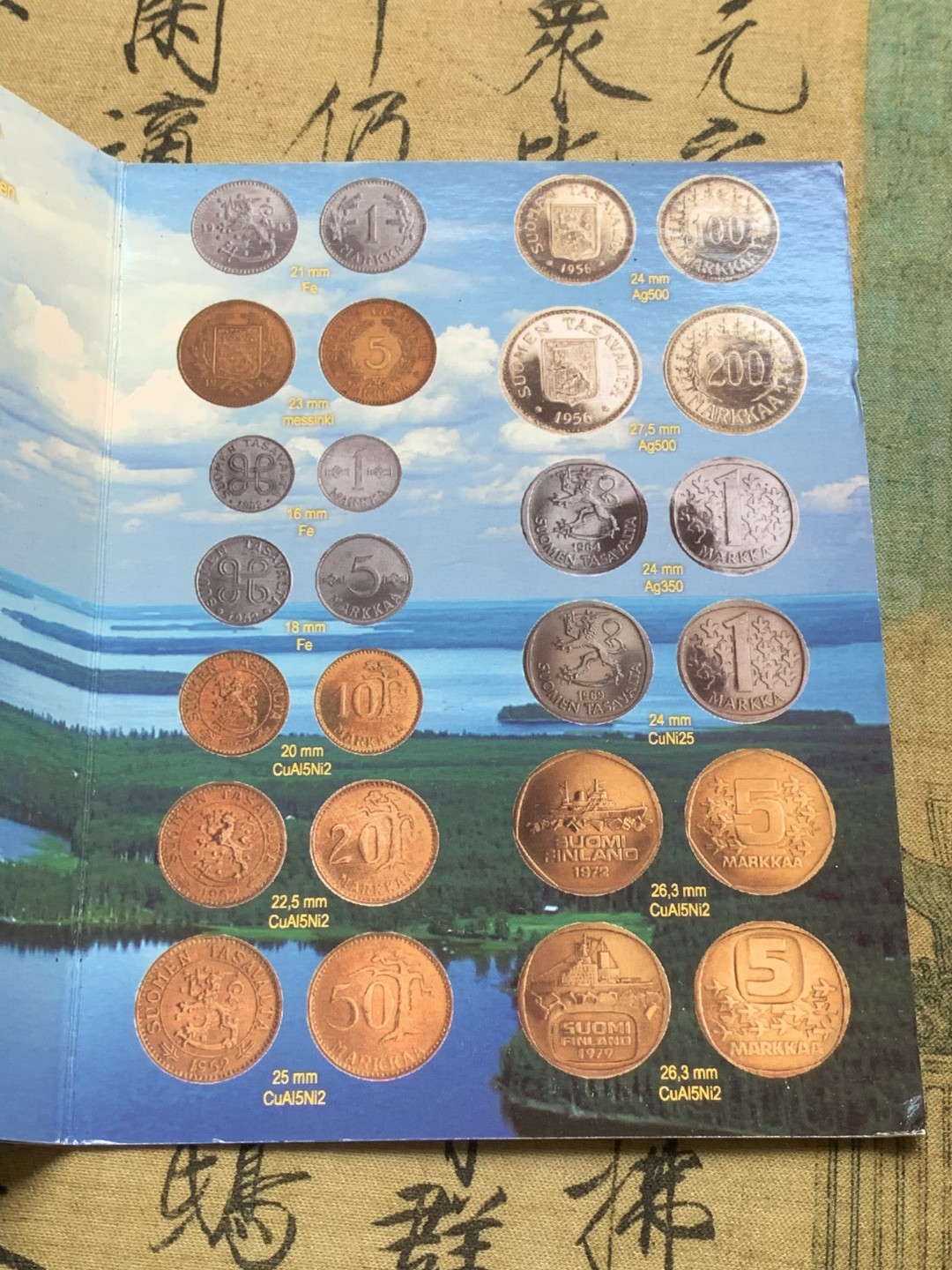 《竞宝斋》第59场-本周日，周一2场连拍（全场不限金额包邮） 卡装芬兰 2001年 6枚装 套币