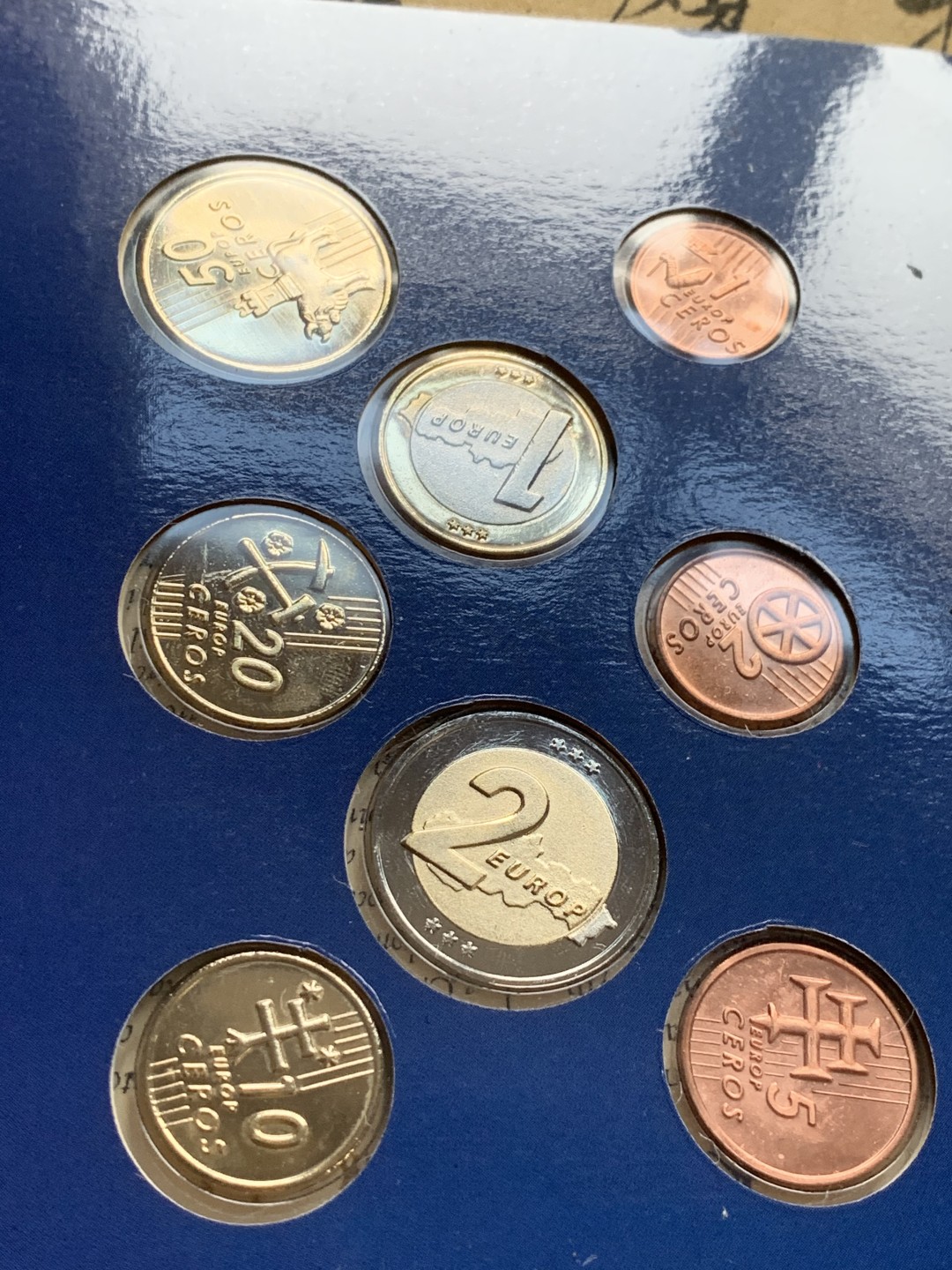 《竞宝斋》第59场-本周日，周一2场连拍（全场不限金额包邮） 斯洛伐克2004年 8枚套 欧元臆造币