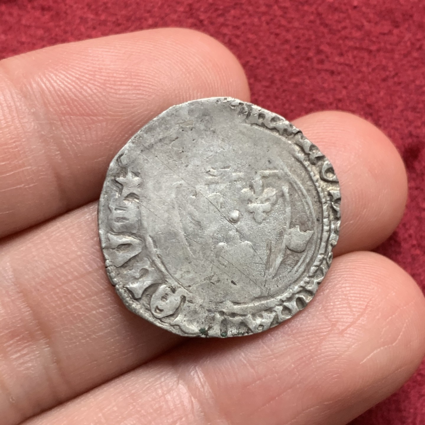 《竞宝斋》第59场-本周日，周一2场连拍（全场不限金额包邮） 法国15世纪布朗克打制银币 中世纪的工艺 历经500年