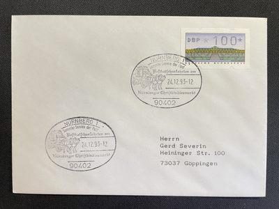 【第15期】莲池国际邮品拍卖 【秒杀】德国 1993 邮政马车纪念戳实寄封一个