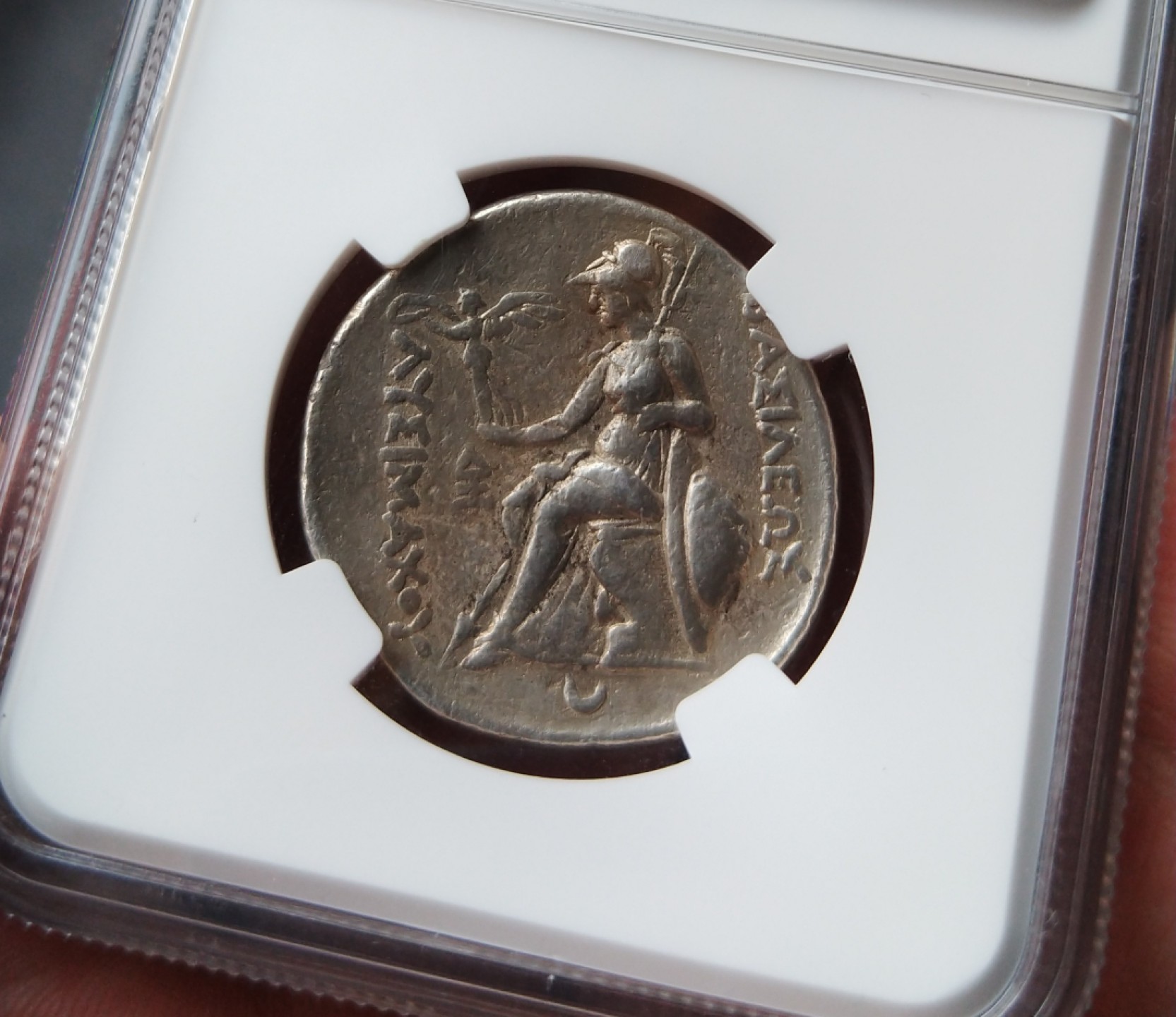 【古希腊币】NGC评级色雷斯王国亚历山大公羊角4德拉克马银币利西马科斯银币兰普萨柯斯版   【古希腊币】NGC评级色雷斯王国亚历山大公羊角4德拉克马银币利西马科斯银币兰普萨柯斯版  