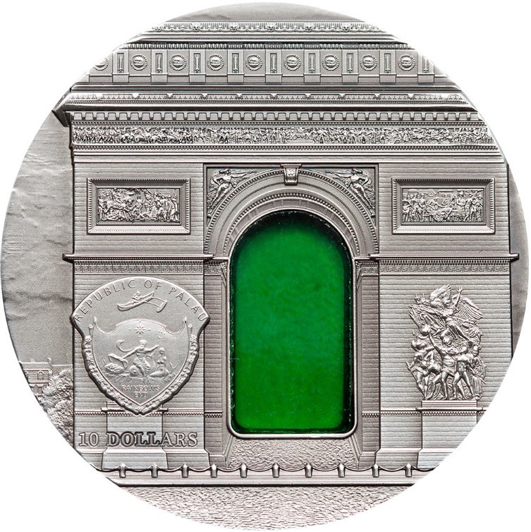 【海寧潮】帕劳2012年蒂凡尼艺术新古典主义建筑2盎司银币PCGS-PR69带证书（原价5999）