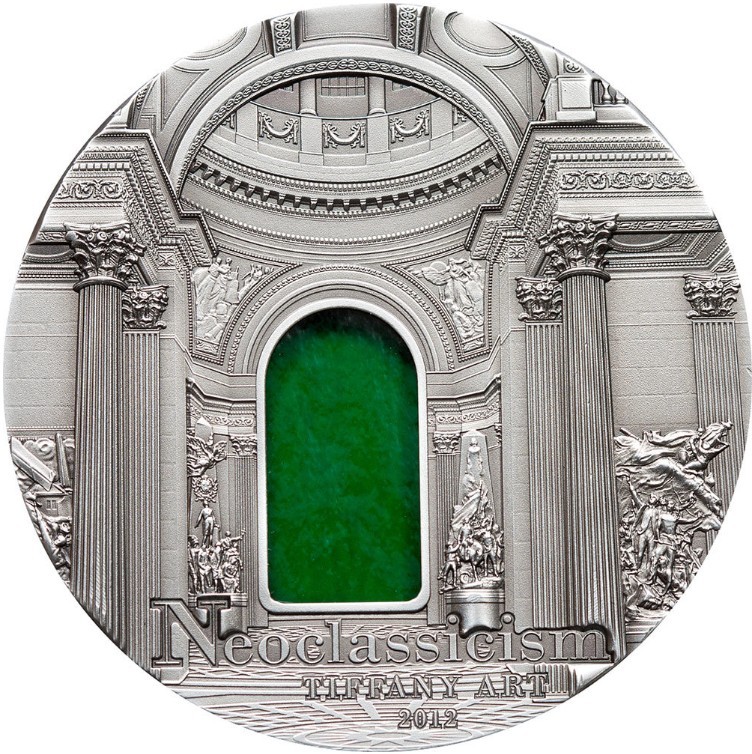 【海寧潮】帕劳2012年蒂凡尼艺术新古典主义建筑2盎司银币PCGS-PR69带证书（原价5999）