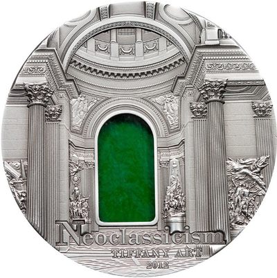 【海寧潮】帕劳2012年蒂凡尼艺术新古典主义建筑2盎司银币PCGS-PR69带证书（原价5999）