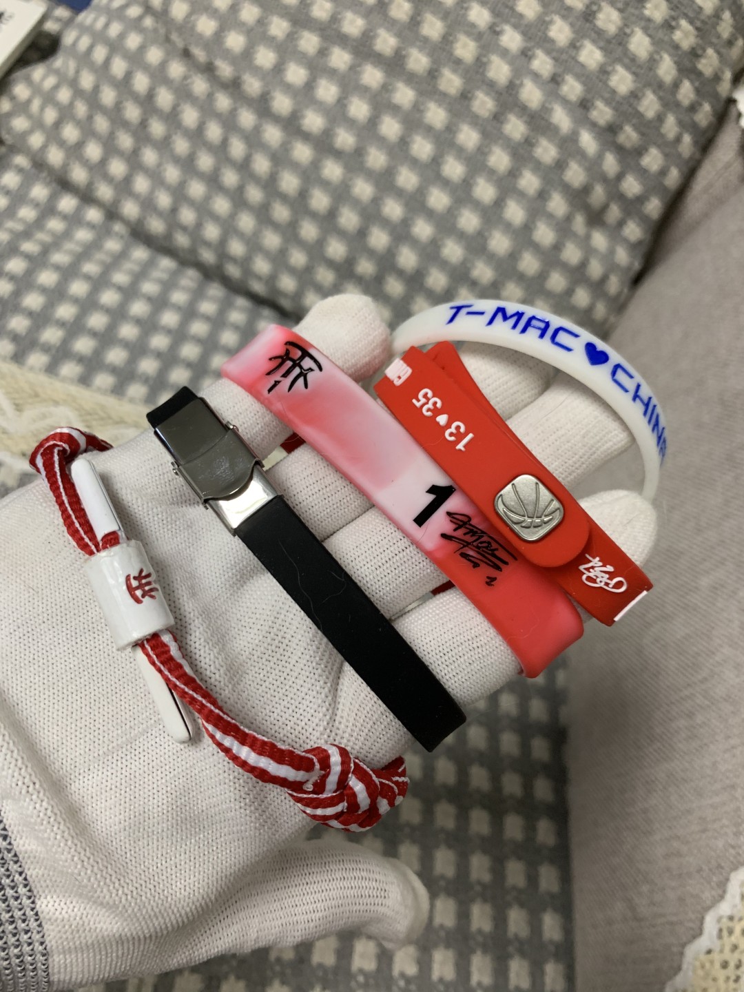 零元拍：麦迪 篮球手环 赛季新款 五个装
