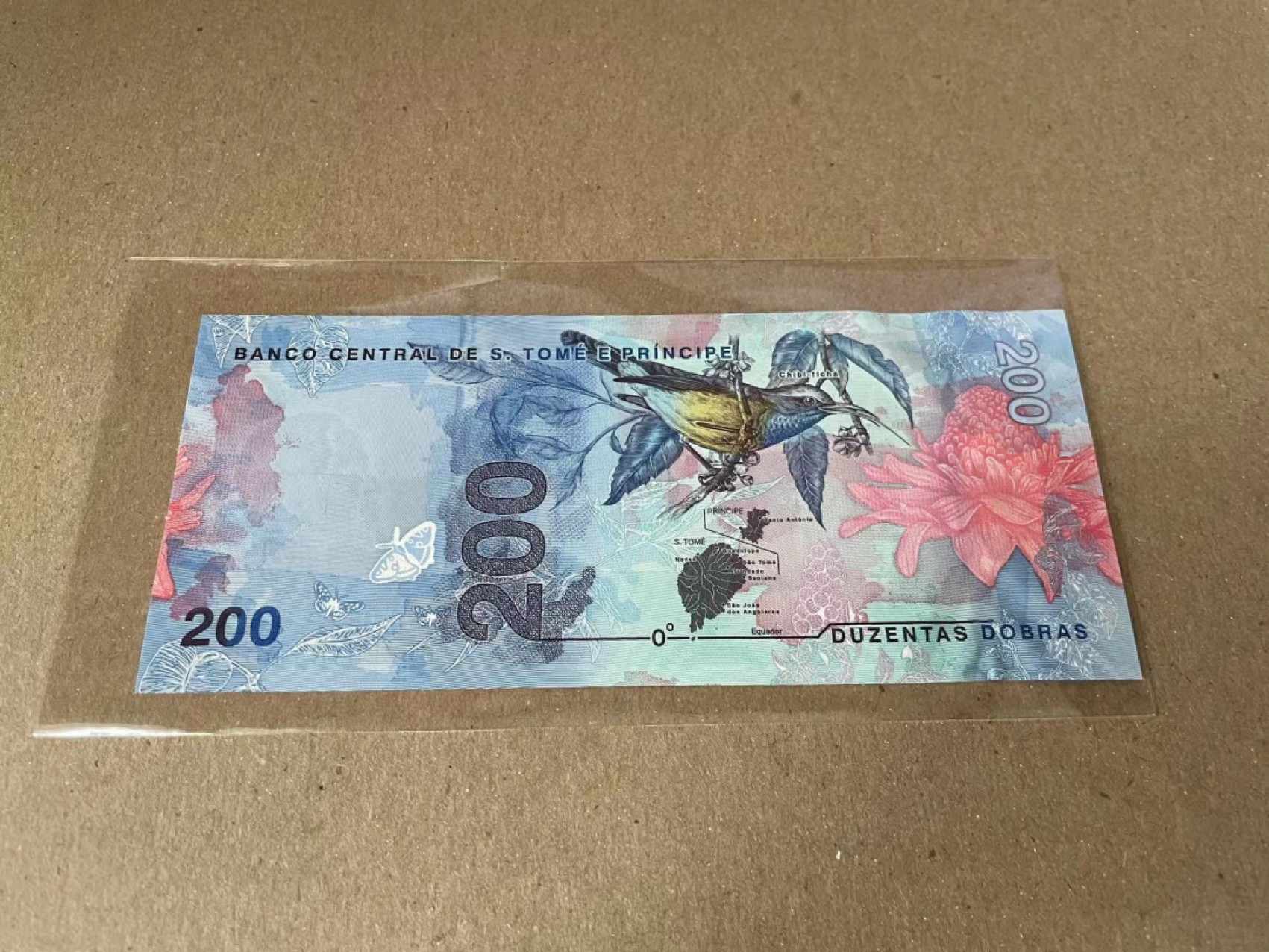 【Blue Auction】✨世界纸币精拍第186期——唯一冠军曼左尼（共77拍） 圣多美和普林西比 2020年200Dobras 全新UNC