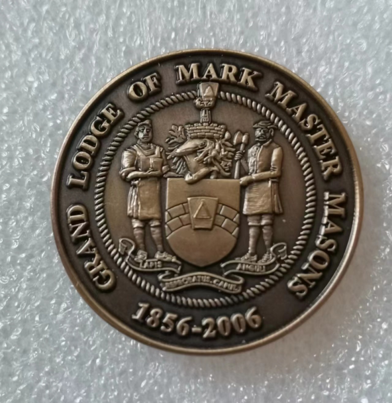 瓶子🏺第40期拍卖会 共济会2006年英国皇家分会铜质代币