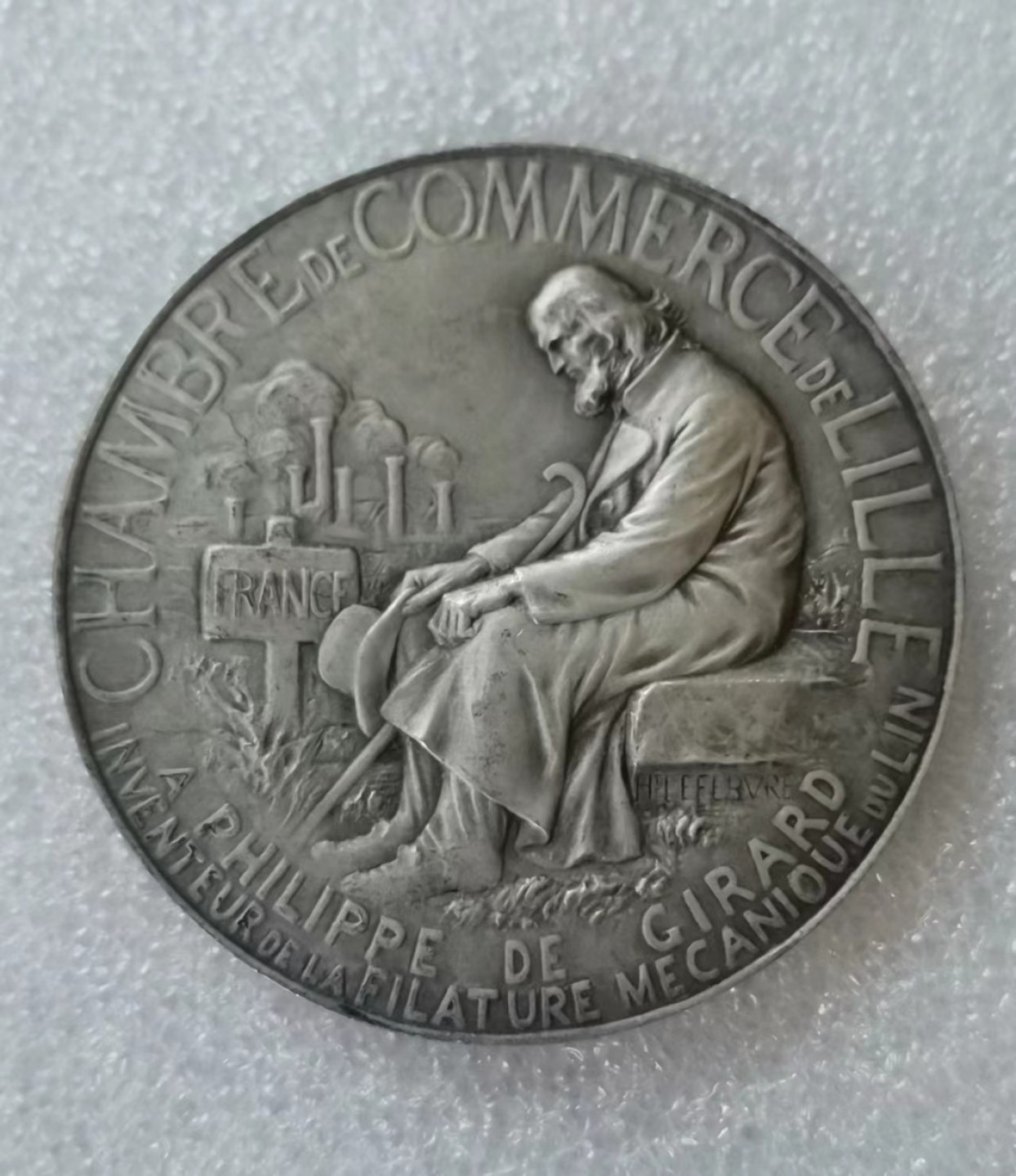 瓶子🏺第40期拍卖会 法国1900年左右里尔商会工业-农业联盟银章（菲利普·德吉拉德）