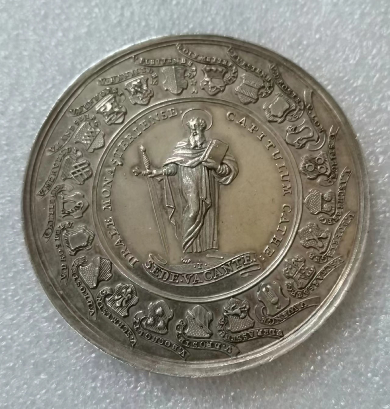 瓶子🏺第40期拍卖会 德国1761年蒙斯特宗座缺位1.5泰勒币章（高点完美）