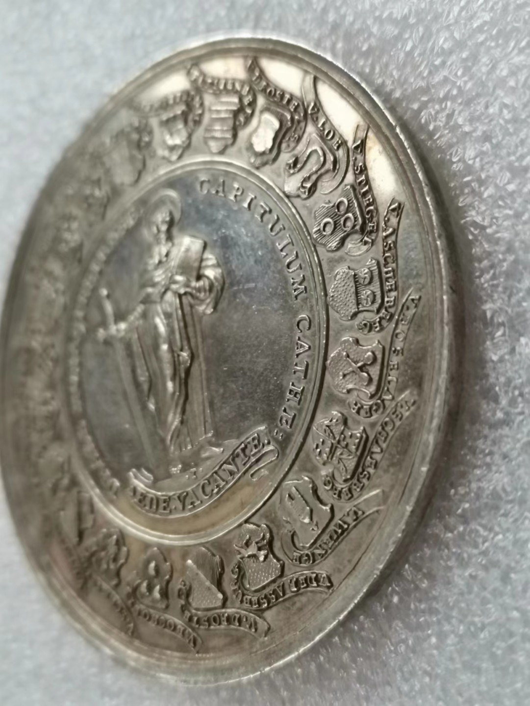 瓶子🏺第40期拍卖会 德国1761年蒙斯特宗座缺位1.5泰勒币章（高点完美）