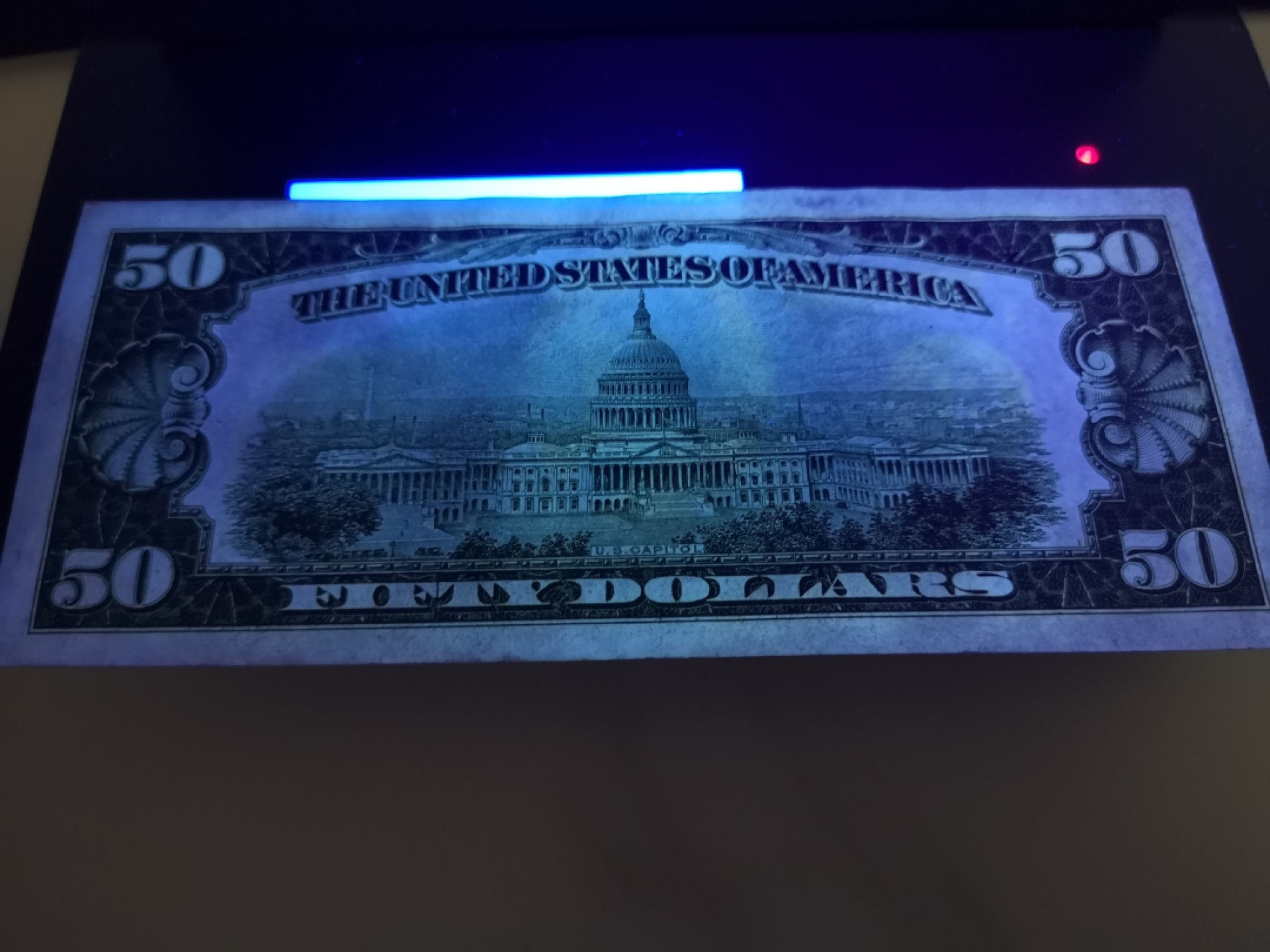 《外钞收藏家》第一百七十九期拍卖 1928年50美元 8-9品 品相如图 有潮癍