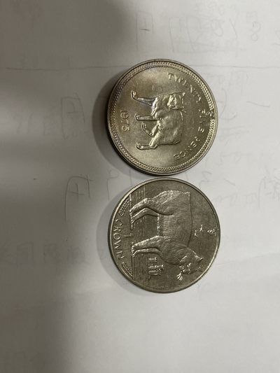 盼盼收藏外国硬币专场首期试运行拍卖 - 曼岛猫克朗币2枚bu