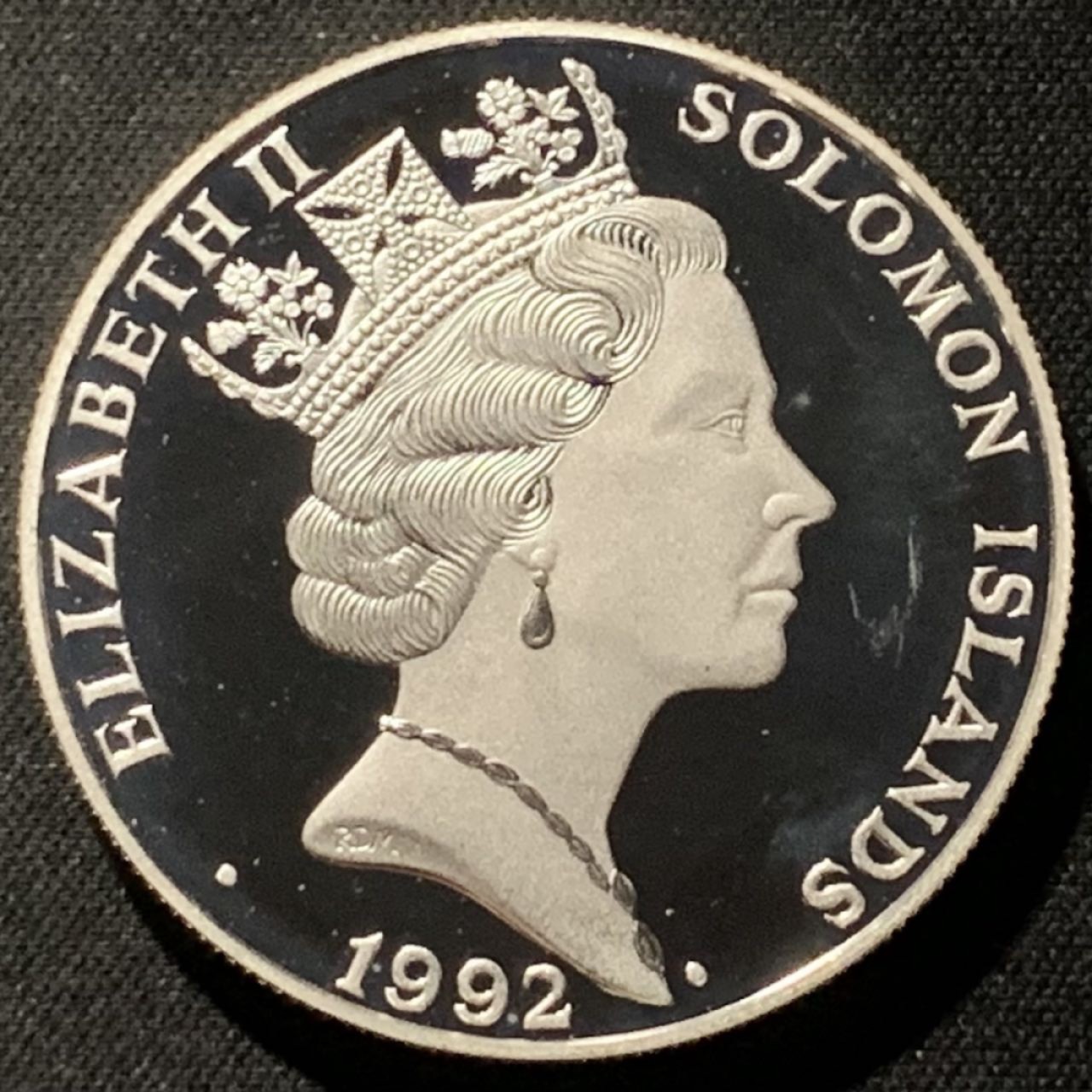 紫瑗钱币——第207期拍卖 所罗门群岛 1992年 巴塞罗那奥运会 拳击 10元 31.47克 0.925银 精制