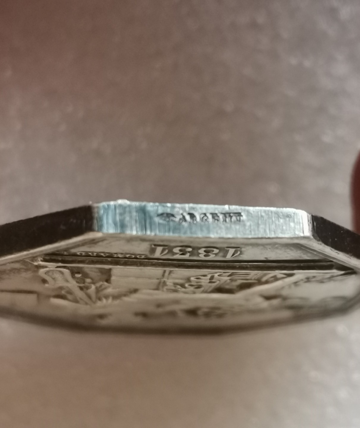 瓶子🏺第40期拍卖会 法国1822年商务部墨丘利Jeton银质八角