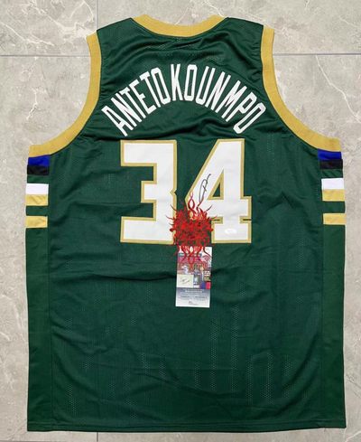 零元拍：字母哥 亲笔签名球衣  球衣福盒大HIT 雄鹿队 Giannis 签名大球衣 球衣签墨迹完美 JSA权威鉴定认证含证书 官网直查 总冠军 连庄mvp  - 零元拍：字母哥 亲笔签名球衣  球衣福盒大HIT 雄鹿队 Giannis 签名大球衣 球衣签墨迹完美 JSA权威鉴定认证含证书 官网直查 总冠军 连庄mvp 