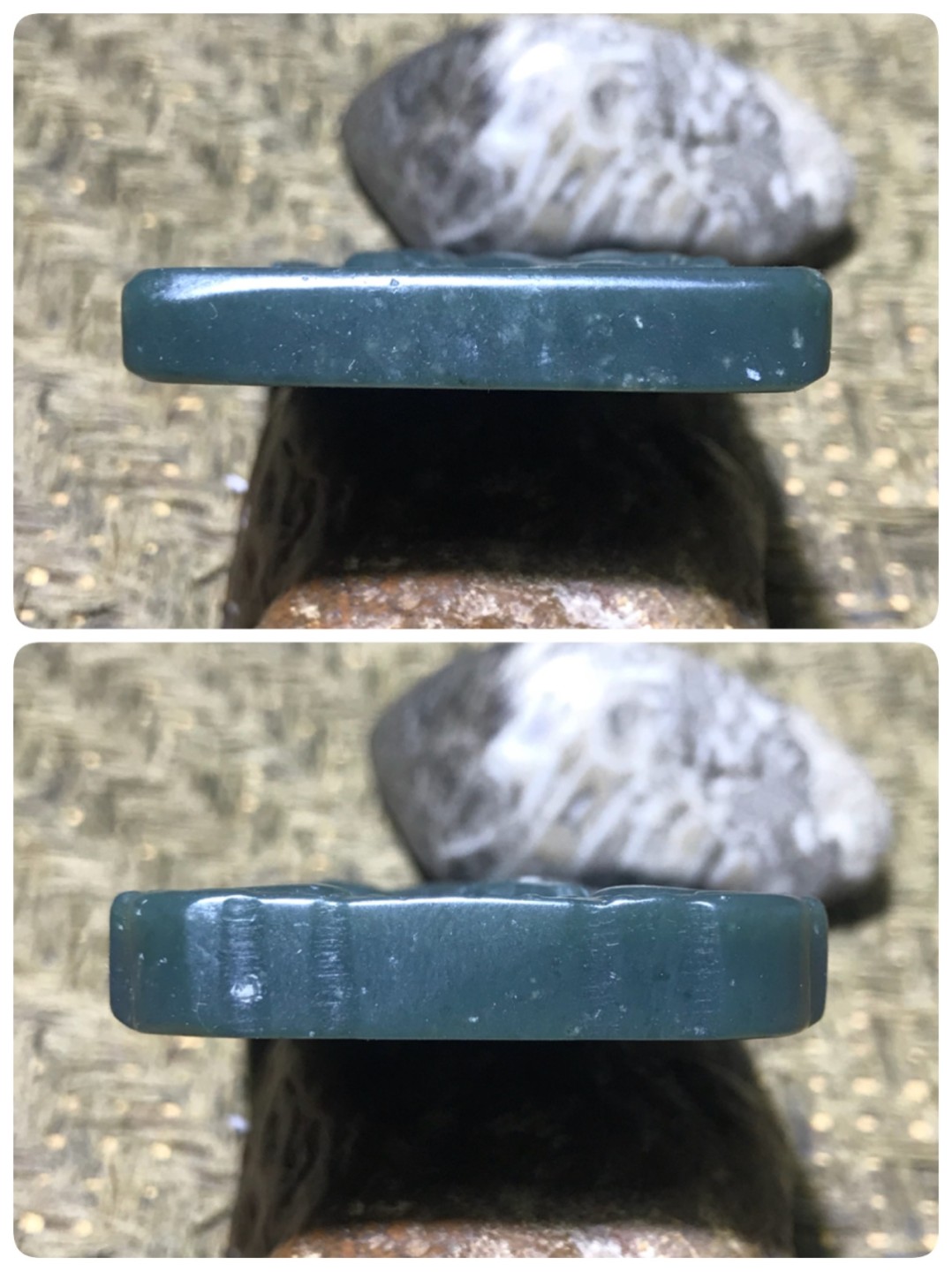 天然新疆和田青玉雕刻马踏飞燕牌子一块 ，