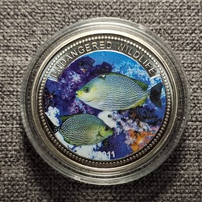 0起1加-纯粹捡漏拍-85场包邮 - 帕劳2011年1元珍稀动物精制币