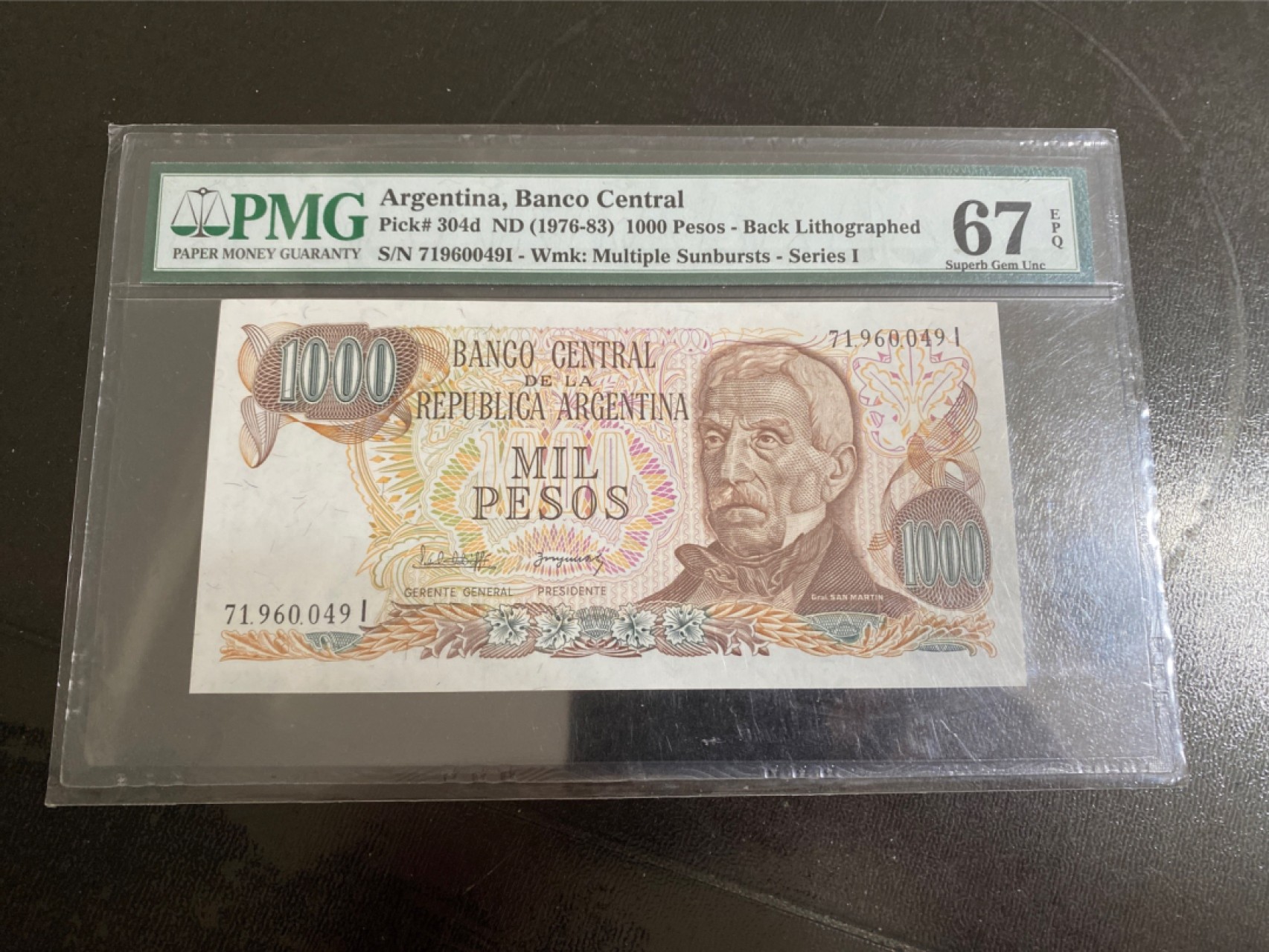 收藏联盟164期拍卖 综合场今晚七点开拍 漏还很多等您来 阿根廷1000比索 PMG67E