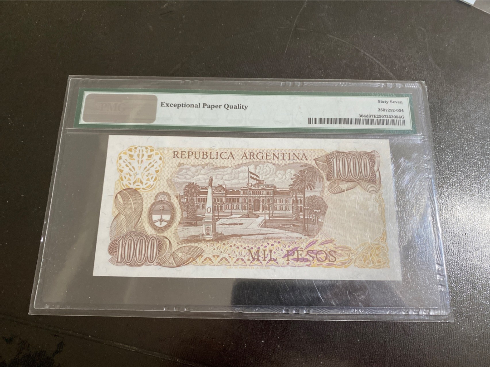 收藏联盟164期拍卖 综合场今晚七点开拍 漏还很多等您来 阿根廷1000比索 PMG67E