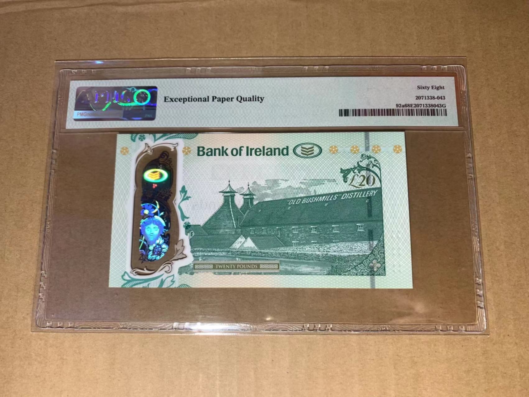  【Blue Auction】世界纸币精拍第187期——印度新金山渣打银行 （共90拍） 【无47】北爱尔兰 2017年20镑 PMG68EPQ高分